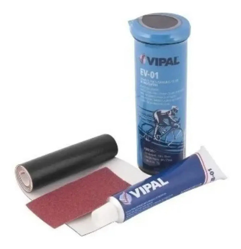 Kit De Remendo Para Pneu E Câmara Bicicleta Vipal Ev-01 