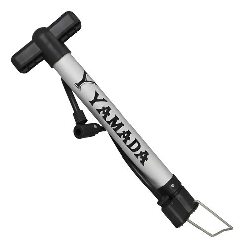 Bomba De Encher Pneu De Bike Alumínio 30cm Yamada Mtb Prateado