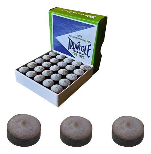 3 Sola Triângle Original 11mm Taco De Sinuca Bilhar Snooker Marrom